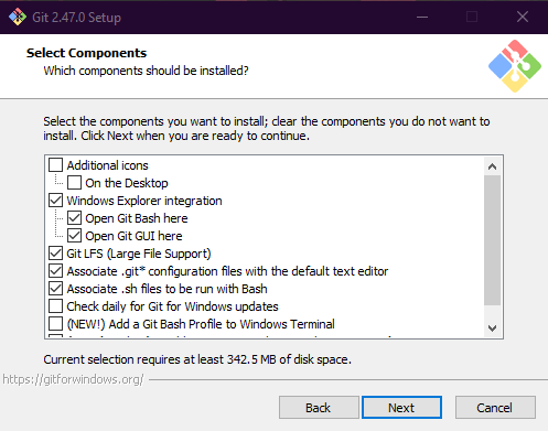 Component selection