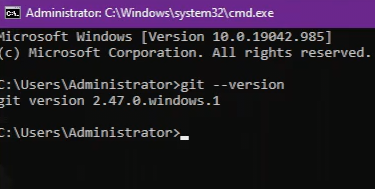 Git Version on Windows