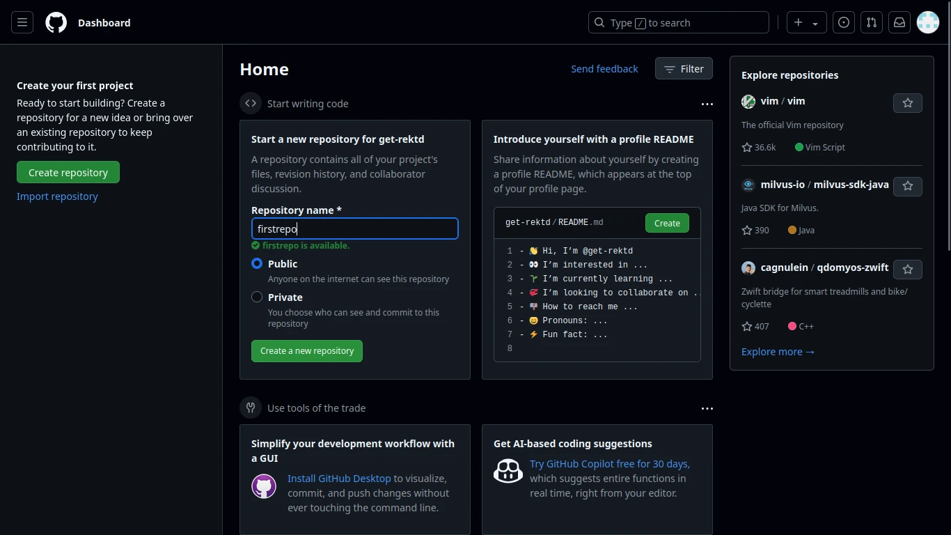 Github Dashboard